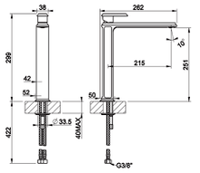 Load image into Gallery viewer, Eleganza 46004.087 Deck Mounted Basin Mixer in Brushed Gold Ccp