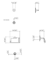 Load image into Gallery viewer, 83251979-46 Meta.02 robe hook + 83510979-46 Tissue holder with cover in champagne matt