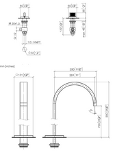 Load image into Gallery viewer, 20002705-46 + 20002706-46 + 13672780-46 free-standing bath spout & deck-mounted valves in champagne matt