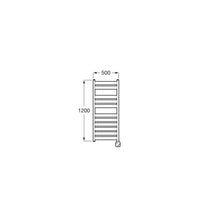 Load image into Gallery viewer, A815503001 (EU) Hotels 2.0 heated towel rail 1200 x 500 mm in chrome