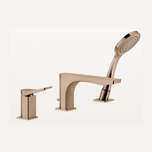 Load image into Gallery viewer, Rilievo 59037.030 three-hole bath mixer in copper PVD with diverter