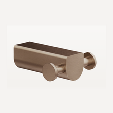 Load image into Gallery viewer, RILIEVO 59522.708 Wall-mounted double robe hook in 708 Copper Brushed PVD