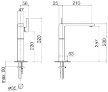 Load image into Gallery viewer, LULU 33534710-00 Deck-mounted Single-lever Basin Mixer in Polished Chrome