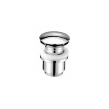 Load image into Gallery viewer, 91939279 Drain Waste in Brushed Stainless
for Washbasin with Pushing Plug and Overflow