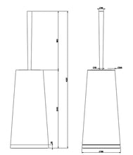 Load image into Gallery viewer, Cono 45443030 Standing Brush Holder in Copper Pvd