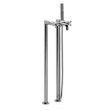 Load image into Gallery viewer, 5a2743c00 Bath Mixer with Columns & hand shower in chrome
