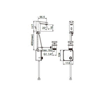 Load image into Gallery viewer, Z5A5346C0N Moai electronic monoblock cold water basin mixer finish: chrome