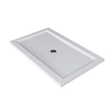 Load image into Gallery viewer, Paper 933a Smooth Shower Tray Made Of Duralight 1600 X 900 mm in White