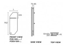 Load image into Gallery viewer, Radiator 1152 X 450mm in Ral9016 White