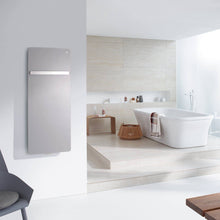 Load image into Gallery viewer, Radiator 1250 X 400 mm in Anthracite Grey 7016 with Towel Rail