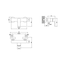 Load image into Gallery viewer, Corso Venezia External Shower Mixer in Chrome Plated finish (little defect)