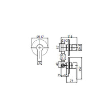 Load image into Gallery viewer, Ventura Vnr02800 Concealed Shower Mixer with Diverter Finish : Chrome