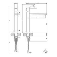 Load image into Gallery viewer, Rettangolo Single Lever Kitchen Sink Mixer 16721.149 with Swivelling Spout in Finox
