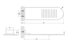 Load image into Gallery viewer, Cono 2-way control 45079.030 with 44673 concealed part, wall mounted head shower 45163.030, hand shower 59123.030set