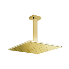 Load image into Gallery viewer, Ceiling-mounted showerhead 300 x 300 mm in gold CCP