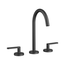 Load image into Gallery viewer, Meta 20713661-33 Deck-mounted Twin Handle Basin Mixer w/Pop-up Waste in Matt Black