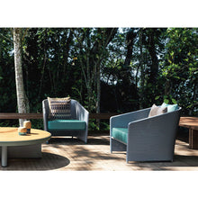 Load image into Gallery viewer, Bitta Lounge Chair in Jasmine Bela Ropes 431 and Lagoon Laminate 249