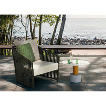 Load image into Gallery viewer, Bitta Lounge Chair in Jasmine Bela Ropes 431 and Lagoon Laminate 249
