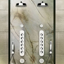 Load image into Gallery viewer, Oxygene wellness 32971.030 lateral wall shower head 65 mm diameter in copper PVD