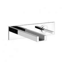 Load image into Gallery viewer, Wall mounted basin mixer with LED waterfall spout in chrome