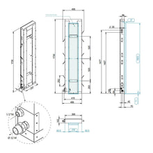 Load image into Gallery viewer, Hammam Touch and Steam 30 Hacmts0001 Steam Panel with 3kw Power with Ch90000110 Counterbox
