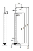 Load image into Gallery viewer, Af/21 Fukasawa 2702a036b Floor-Mount Washbasin Mixer in Chrome with 1700a036a Built-In Parts