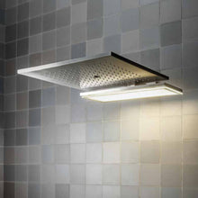 Load image into Gallery viewer, Acquadolce Light 6993l032b Multifunction Shower Head in Brushed Stainless Steel with 6900l002a Built-In Part