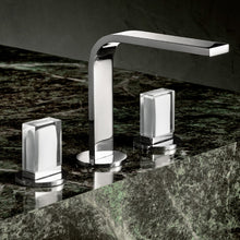 Load image into Gallery viewer, Venezia 2902c965s
Decked Mounted Bath Mixer in Chrome with Handshower and With 29 02 N448CB Venezia handle in chrome/white