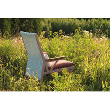 Load image into Gallery viewer, Vieques Clubchair in Lace Coral Porotex 528 and Bone Aluminum 678