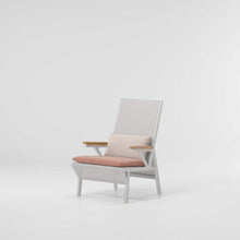 Load image into Gallery viewer, Vieques Clubchair in Lace Coral Porotex 528 and Bone Aluminum 678