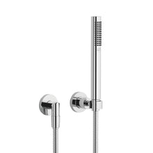Load image into Gallery viewer, 35046.031 + 35095.031 Three-Way Thermostatic Mixer, 45151.031 Wall-Mounted Showerhead, 12353.031 Side Shower Jet x 4, 27802892-00 Handshower Set? in Chrome
