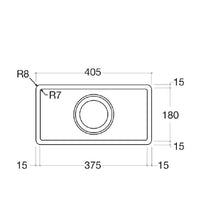 Load image into Gallery viewer, 38.001.000.86 Surface-Mounted Single Sink 210 X 405 X 40 mm in Stainless Steel [不銹鋼 檯面 單星盆]
