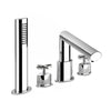 23337.031 Ovale T Deck-Mount Bath-Shower Mixer with Hand Shower Set   Finish: Chrome