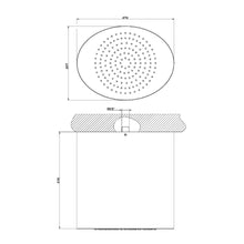 Load image into Gallery viewer, Segni 33021.238 Ceiling-Mounted Overhead Shower in Steel Mirror  Size : 272 X 207 X 270 mm
