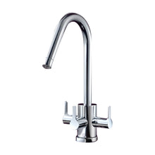 Load image into Gallery viewer, Kt31h Three Handle Design with &quot;Hook&quot; Spout and Filter in Chrome  [濾水廚房龍頭]
