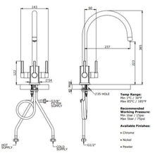 Load image into Gallery viewer, KT34C monobloc mixer with C spout and filter in chrome  [濾水廚房龍頭]
