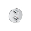 A5A2A18C0N T-500 built-in thermostatic bath shower mixer in chrome