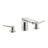 Lissé 20713845-06 Deck-mounted Twin Handle Basin Mixer w/Pop-up Waste in  Platinum Matt