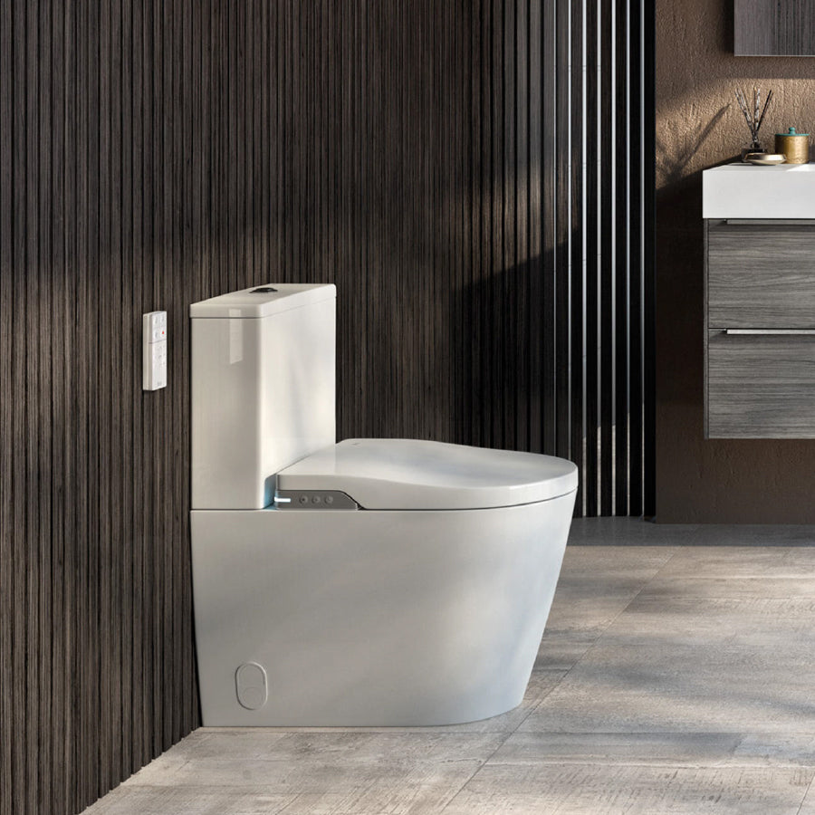 Inspira In-Wash 803061001 Back to Wall Close-Coupled Smart Toilet 390 X 675 X 788 mm in White with Dual Outlet (Eu)