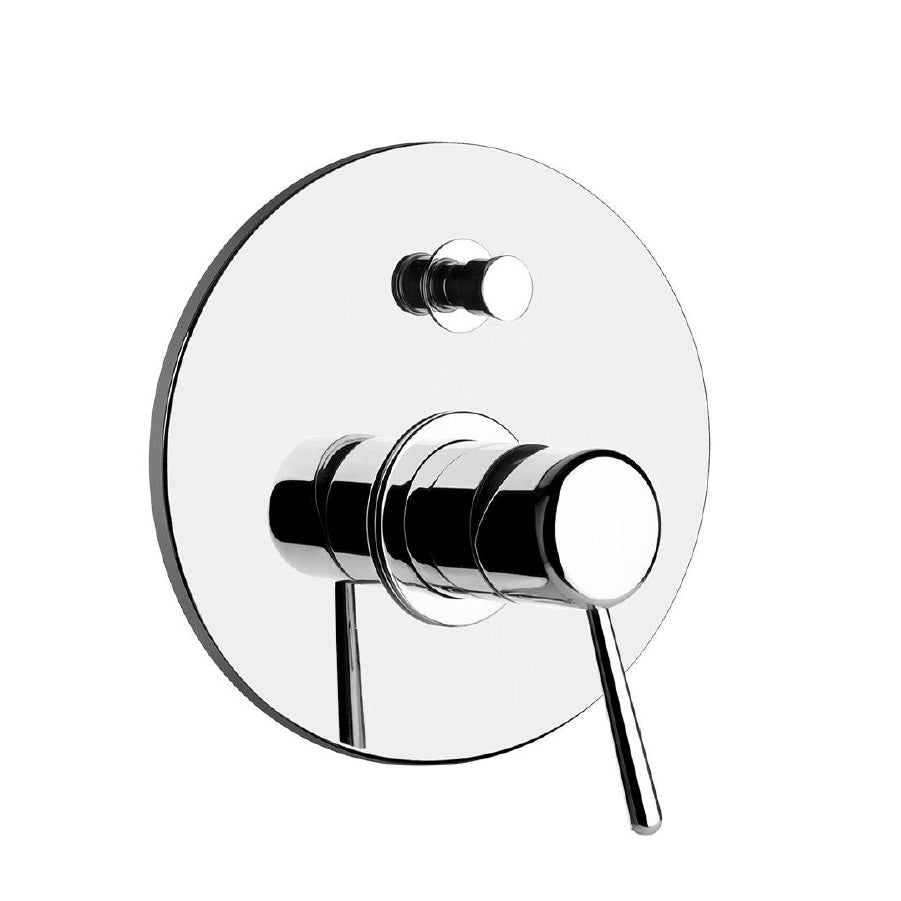 Goccia 44678.031 Bath/Shower Mixer in Chrome with  44673.031 built-in parts for two-way mixer