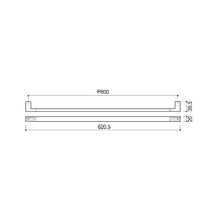 Load image into Gallery viewer, Sc-571-Ktl Towel Rail 600mm  Finish : Brushed &amp; Black
