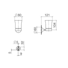 Load image into Gallery viewer, Vaia 83.400.809.06 wall-mounted tumbler holder in platinum matt
