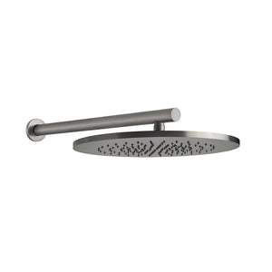 54148.239 wall-mounted adjustable and antilimestone showerhead 300 mm in steel brushed, with 1/2" connections