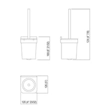 Load image into Gallery viewer, Memory AMEM855.BR.Z wall mounted toilet brush holder
