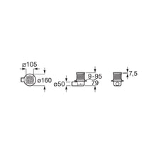 Load image into Gallery viewer, 276309000 (EU) In-Drain basic SQ drain kit with cover plate 105 x 105 mm
