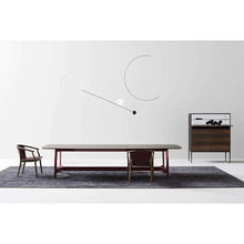 Load image into Gallery viewer, Alex TAL230L Table, 2300w x 1100d x 730h mm, Top Matt Carrara White Marble 0890M, Frame Glossy Sand Beige 1344L
