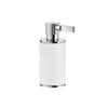 Inciso 58537.031 soap dispenser holder in white body and chrome handle