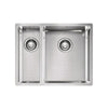 BXX260-4002E SBL (127.0546.206) Box stainless steel fabricated double sink bowl with waste