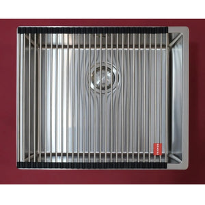 BXX260-4002E SBL (127.0546.206) Box stainless steel fabricated double sink bowl with waste