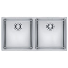 Load image into Gallery viewer, MRX 120-40-40 (122.0531.854) Maris stainless steel deep drawn  double sink bowl with waste size: 865x440mm
